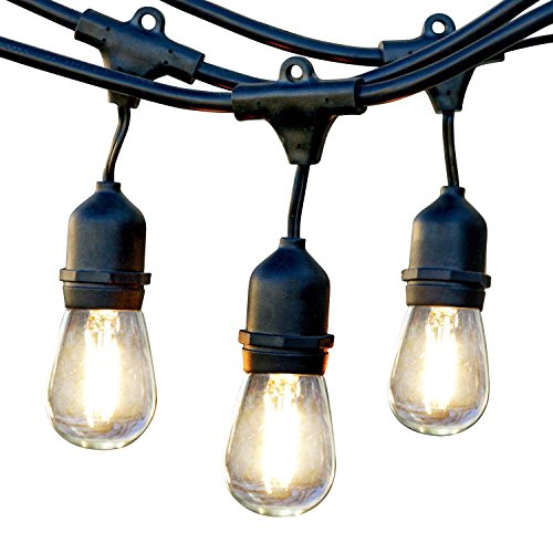 Brightech Ambience Pro Led Outdoor Weatherproof Commercial Grade String Lights Weathertite Technology - 2-watt