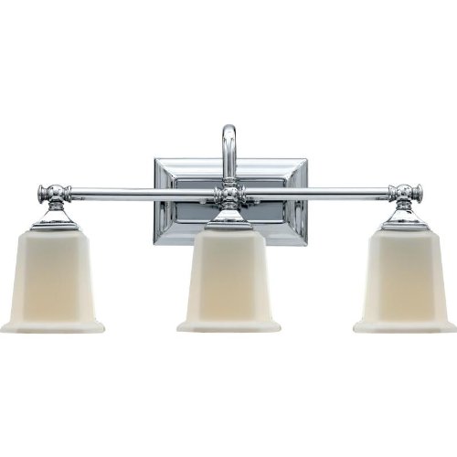 Quoizel Nl8603c Nicholas 10-inch X 22-inch 3 Light Wall Bath Fixture Polished Chrome