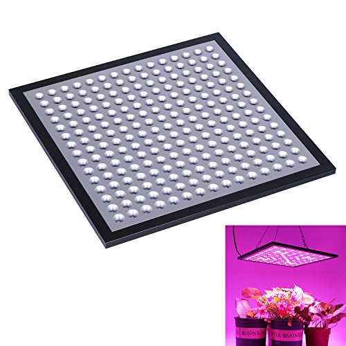 Niello 45W LED Grow Light PanelStrong Reflection Red Blue Hanging Growing Lights Fixture with Switch for Hydroponic Aquatic Indoor Plants225 LEDs 6-Band Full Spectrum Include UV IR