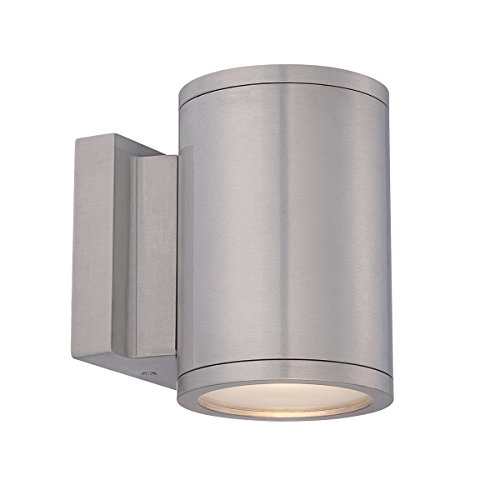 WAC Lighting WS-W2604-AL Tube LED Outdoor Up and Down Wall Light Fixture One Size WhiteBrushed Aluminum