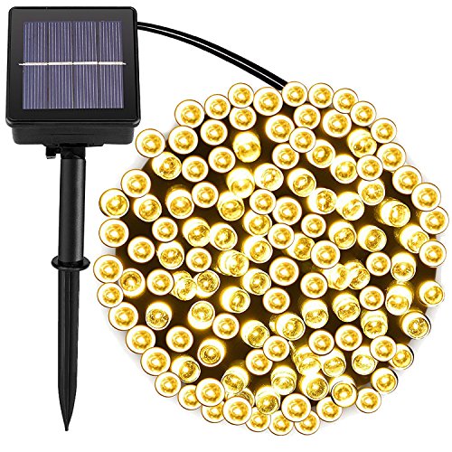 [72foot 200 Led] Solar String Lights Outdoorgarden Lighting, 8 Mode (steady, Flash), Waterproof, Fairy Lamp Decoration
