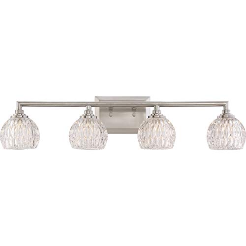 Platinum Collection 4-Light Bath Fixture Modern Contemporary Metal Steel