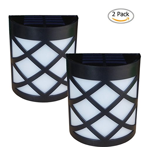 warm Light Solar Light For Wall Porch Garden Fence Path Sun Powered Outdoor Patio Deck Yard Lamp Dusk