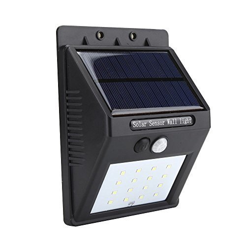 Latest Version Solar-Powered Led Light Motion-Sensor Garden Wall Light 2 modes - EFUN
