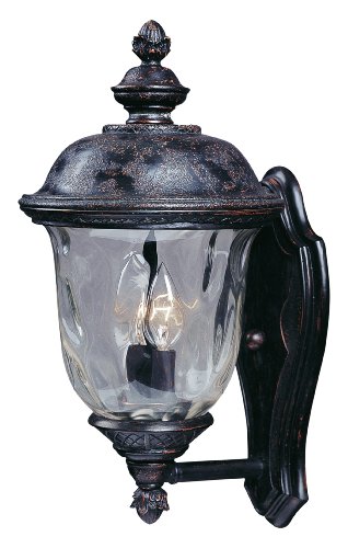 Maxim Lighting 3422wgob Carriage House Dc 2-light Straight Mount Outdoor 16-inch Wall Lantern Oriental Bronze