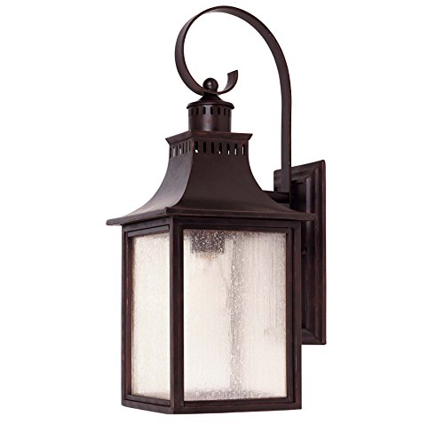 Savoy House Lighting 5-258-13 Monte Grande Collection 1-light Outdoor Wall Mount 1775-inch Lantern English Bronze