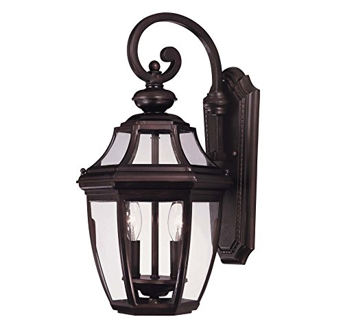 Savoy House Lighting 5-492-13 Endorado Collection 2-light Outdoor Wall Mount Lantern English Bronze Finish With