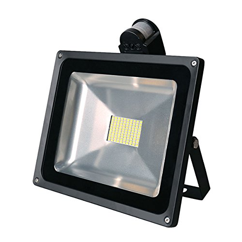 20W 30W 50W 80W High Power SMD Motion Activated LED Floodlight with PIR IP65 Warm White Waterproof Security Sensor Flood Light Outdoor Garden Lighting