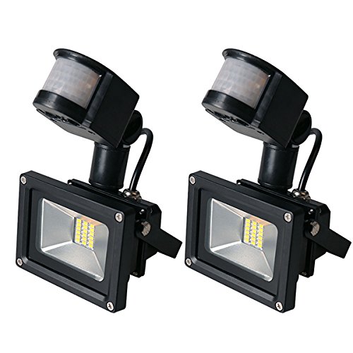 2PCS 20W High Power SMD Motion Activated LED Floodlight with PIR IP65 Warm White Waterproof Security Sensor Flood Light Outdoor Garden Lighting