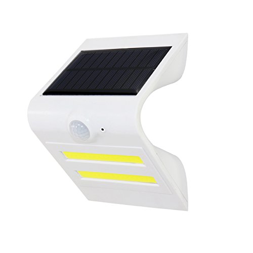 Outdoor Solar Wall Light SGLEDs LED Waterproof Solar Powered Wall Light Wireless Motion Sensor Security Light With Battery Operated and 3 Mode for Outdoor Garden Lighting