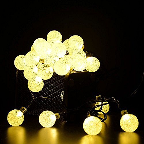 Outdoor Solar String Light Garland 30led Fairy String Lights Bubble Crystal Ball Lights Decorative Lighting For