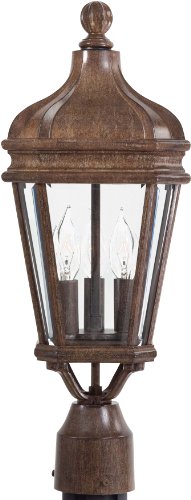 Minka Lavery Outdoor 8695-61 Harrison Cast Aluminum Outdoor Post Lighting 120 Total Watts Rust