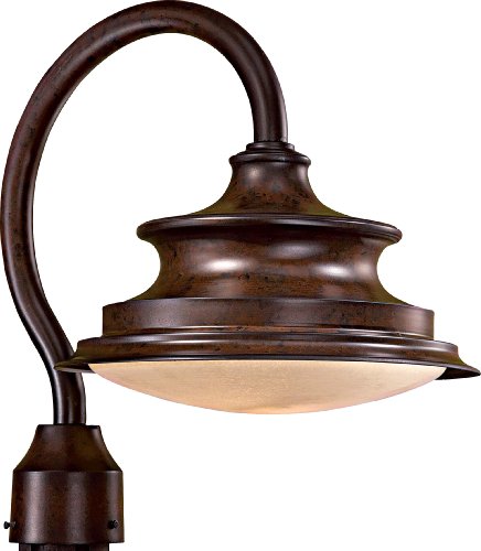 Minka Outdoor 8126-A188-PL Vanira Place Dark Sky Outdoor Post Lighting 13 Watts Fluorescent Rust