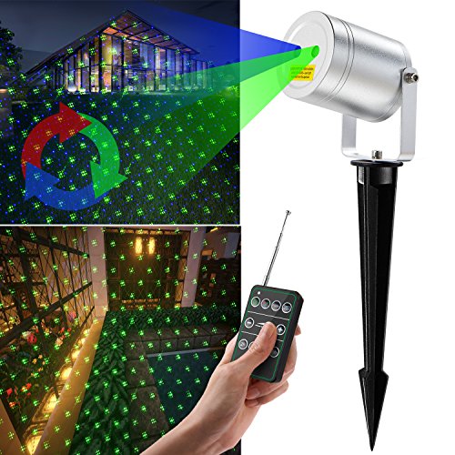 Christmas Laser Lights Motion Elec3 Star Projector Outdoor Waterproof Remote Control Aluminum FDA Approved Timer Green and Blue for Wedding Party Decoration