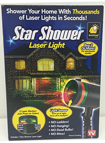 Star Shower Outdoor Laser Party Lights - 2 Pack Bundle - Star Projector By Bulbhead