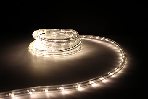 25ft Rope Lights Soft White Led Rope Light Kit 10&quotled Spacing Christmas Lighting Outdoor Rope Lighting