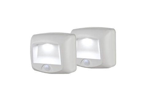 Mr Beams Mb532 Wireless Battery-operated Indooroutdoor Motion-sensing Led Stepstair Light 2-pack White