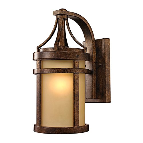 Elk Lighting 450961 Winona Collection 1 Light Outdoor Sconce Hazelnut Bronze