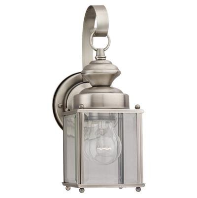 Sea Gull Lighting 8456-965 Single-light Jamestowne Outdoor Wall Lantern With Clear Beveled Glass Antique Brushed