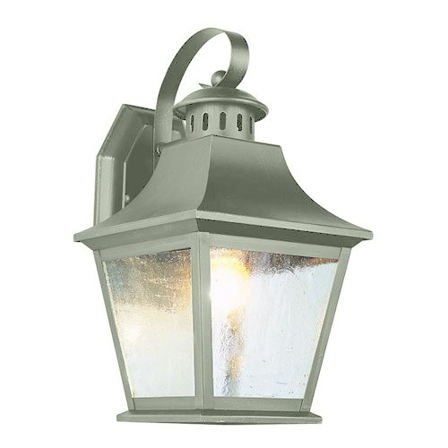 Trans Globe Lighting 4871 An 11-inch 1-light Outdoor Small Wall Lantern Antique Nickel