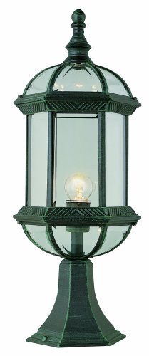 Trans Globe Lighting 4182 Vg 21-inch 1-light Outdoor Pier Base Lantern Verde Green