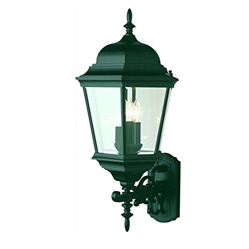 Transglobe Lighting 51000 Vg Outdoor Wall Light With Beveled Glass Shades Verde Green Finished