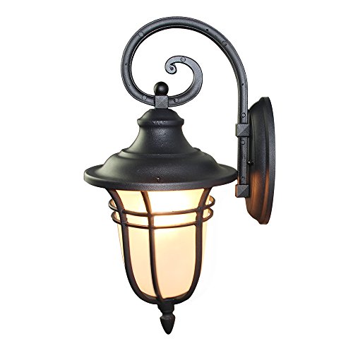 Lnc Aluminum Outdoor Light Fixture One-light Straight Mount Exterior Wall Lantern