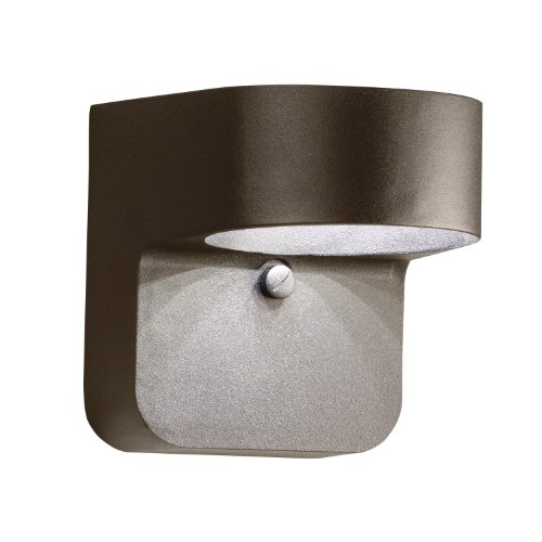 Kichler Lighting 11077azt Energy Efficient 1-light Led Outdoor Wall Mount Fixture Textured Architectural Bronze