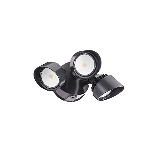 Lithonia Lighting Olf 3rh 40k 120 Bz M4 3-head Outdoor Led Round Flood Light Blackbronze