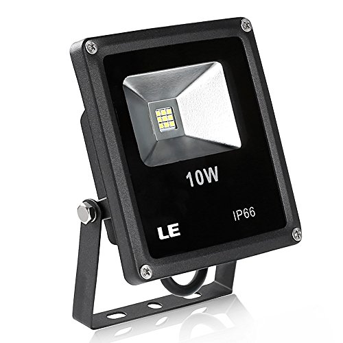 Le 10w Super Bright Outdoor Led Flood Lights, 100w Halogen Bulb Equivalent, Waterproof, 660lm, Warm White, 3000k