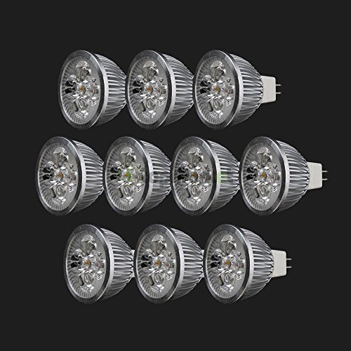 10x New LED Spotlight Bulb Lamp MR16 4W 12V 3000K Warm White Light Energy Saving