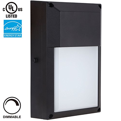 14w 75w Equiv Dimmable Led Outdoor Wall Light Energy Star Ul-listed Security Wall Pack Light 5000k Daylight