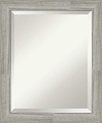 Framed Vanity Mirror  Bathroom Mirrors for Wall  Dove Greywash Narrow Mirror  Wall Mounted Mirror  Small Mirror  2350 x 1950