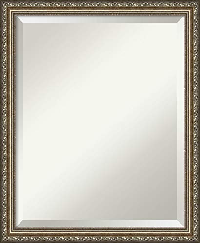 Framed Vanity Mirror  Bathroom Mirrors for Wall  Parisian Silver Mirror Frame  Solid Wood Mirror  Small Mirror  2225 x 1825