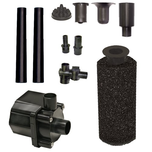 Beckett Corporation Pond Pump Kit With Prefilter And Nozzles 400 Gph
