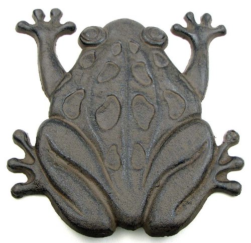 Cast Iron Frog Stepping Stone Stones Home Decor Garden Art Wall