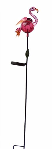 Continental Art Center CAC10418A Solar Flamingo Garden Stake 425 by 7 by 4-Inch