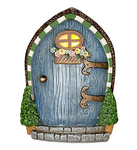 Lighted Fairy Door Garden Accent Flowers