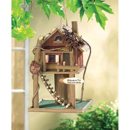 Koehlerhomedecor Outdoor Garden Accent Tree House Bird House Feeder by With Thoughts Of You