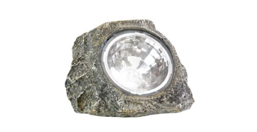 Solar Rock Outdoor Garden Accent Pathway Deck Patio LED Spot Light