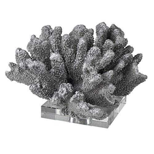 CLAXY Gray Resin Coral Ornament Natural Home Office Decorativ Tabletop Accent Collection