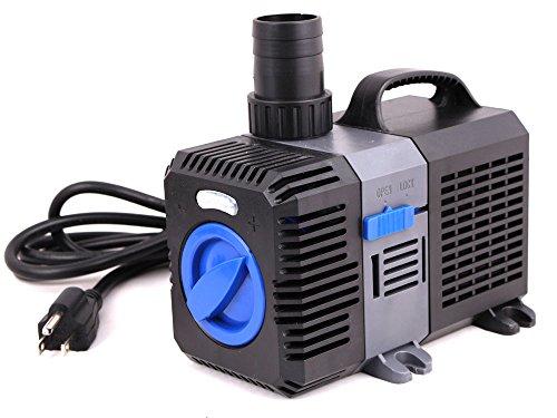 GHP Flow Rate Adjustable Submersible Inline Fountain Waterfall Koi Filter Pond Pump