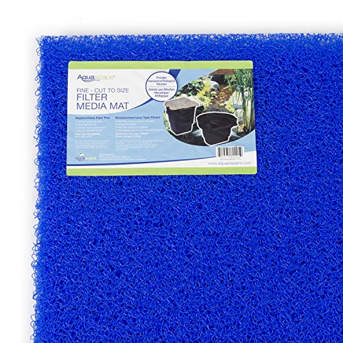 Aquascape Filter Media Mat 24 x 39  High Density  Blue  for Pond Skimmer and Water Filtration Systems