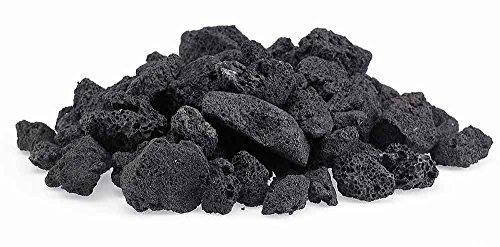 Black Lava Rocks for Fire Pit 10 Pounds Naturally Formed Volcanic Rock Mined in The USA Varies in Size from 12 to 1 12