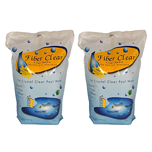 Fiber Clear 4003dc-02 Cellulose Filter Media De Alternative For Swimming Pools 2 Pack 3 Lb