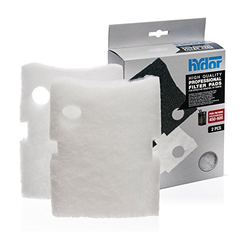 Hydor Professional External Canister Filter Media 2 Pk Large White Pad Fits 450600
