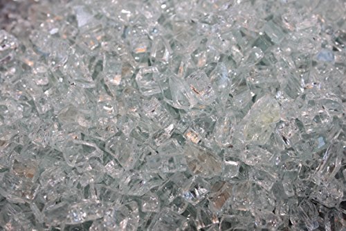 Fire Pit Essentials Fire Glass For Fireplace And Firepit Fireglass 10 Pound 12 Inch Clear Ice