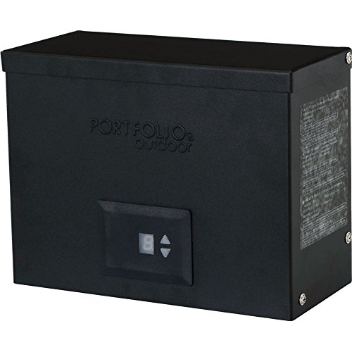 Portfolio 300-Watt 12-Volt Multi-Tap Landscape Lighting Transformer with Digital Timer and Dusk-to-Dawn Sensor