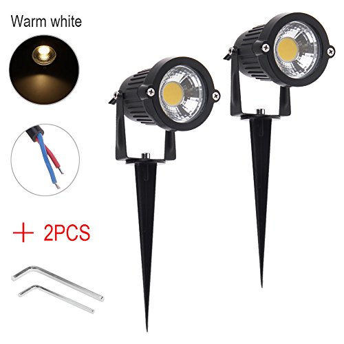 Iswees Bright Outdoor Lamp Garden Decor Lights 5w Cob Led Landscape Driveway Stairs Wall Yard Path Lighting Ac
