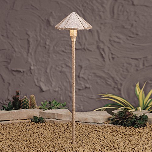 Kichler Lighting 15826BE LED Center Mount Low Voltage Landscape Path and Spread Light Beach